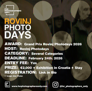 Rovinj Photodays - Grand Prix Photodays 2026 Open Call