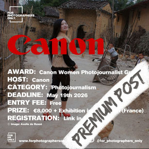 Canon Women Photojournalist Grant