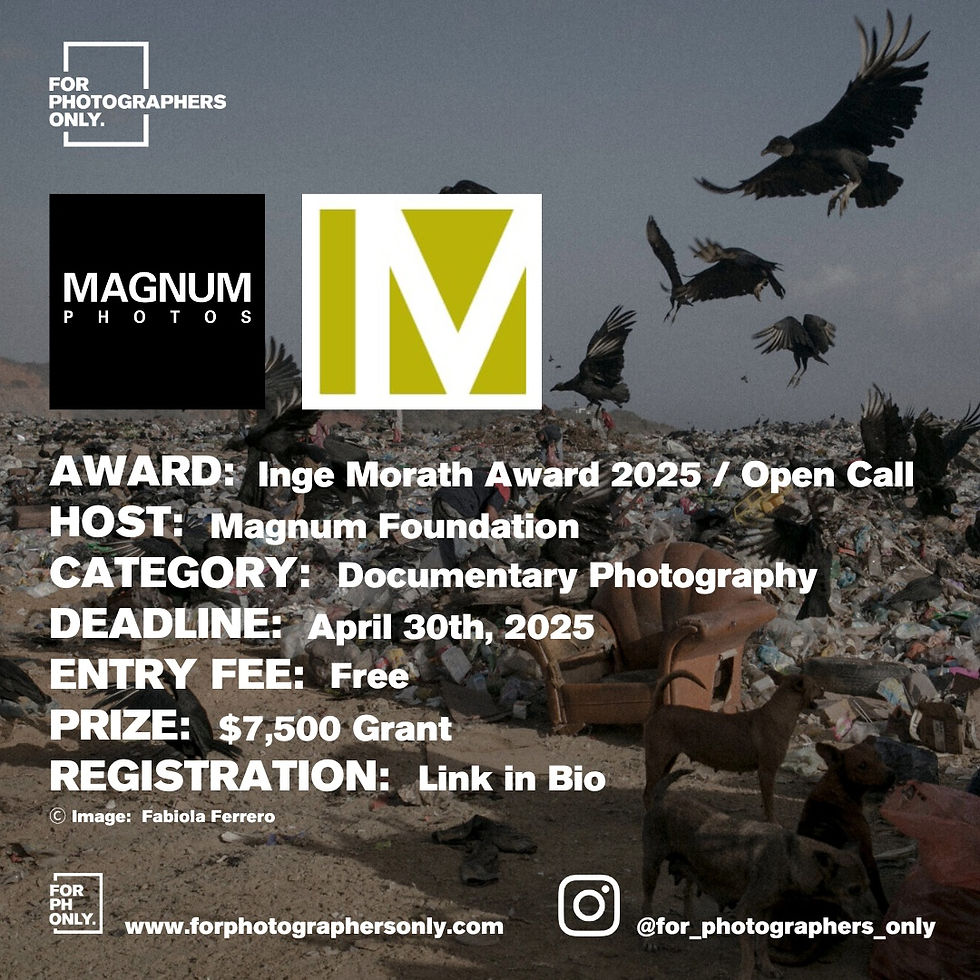 Magnum Foundation - 2025 Inge Morath Award