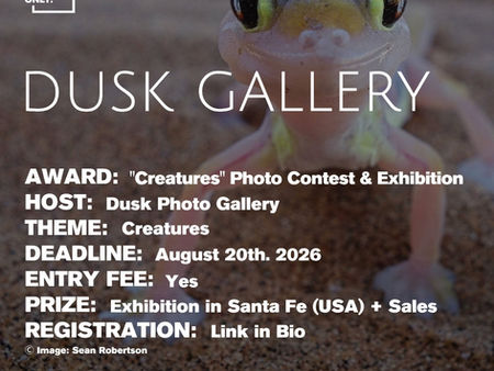 Dusk Photo Gallery - "Creatures" Photography Contest & Exhibition Open Call 2026