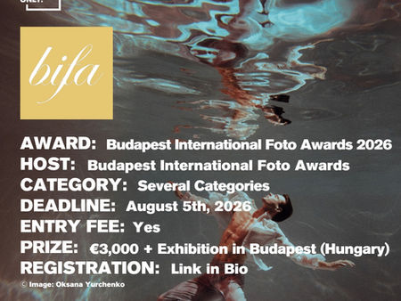 Budapest International Foto Awards 2026