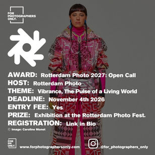 Rotterdam Photo 2027 - "Vibrance, The Pulse of a Living World" Call for Entries
