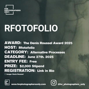RFOTOFOLIO - Denis Roussel Award 2025