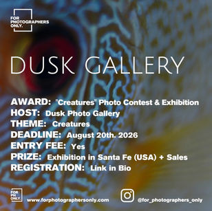 Dusk Photo Gallery - "Creatures" Photography Contest & Exhibition 2026