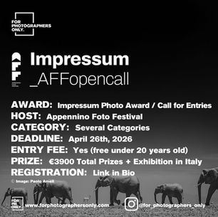 The Impressum Photography Contest 2026