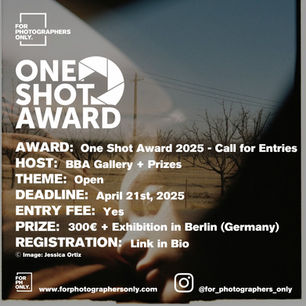 BBA Photography Prize 2025 - One Shot Award