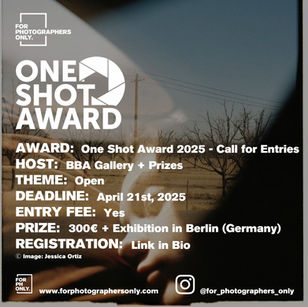 BBA Photography Prize 2025 - One Shot Award