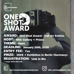 One Shot Award 2026 by BBA Photography Prize