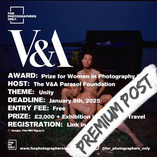 The Victoria and Albert Parasol Foundation Prize for Women in Photography 2025