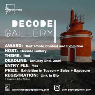 "Red" Photo Contest and Exhibition by Decode Gallery
