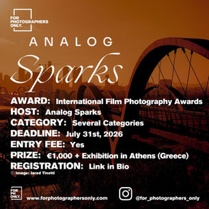 The Analog Sparks - International Film Photography Call for Entries