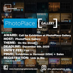 Photo Place Gallery - Call for Exhibition