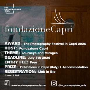 Capri Foundation - "Journeys and Mirages" Photography Festival