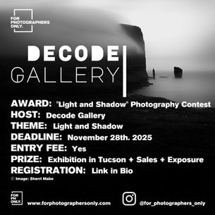 Decode Gallery - Light and Shadow: Call for Exhibition