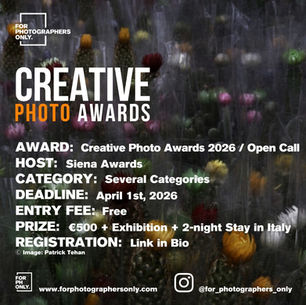 Creative Photo Awards 2026 - Siena International Photo