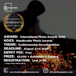Handicrafts Photo Awards - Photography Competition
