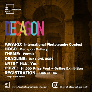 Decagon Gallery - "Portals" International Photography Contest