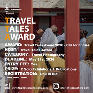 Travel Tales Award 2026 - Call for Entries