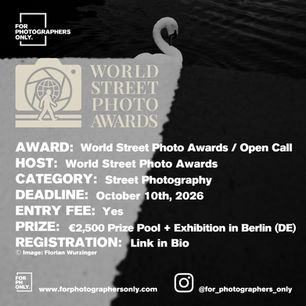 World Street Photo Awards 2026 - Call for Entries