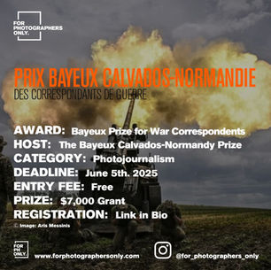 Prix Bayeux for War Correspondents 2025