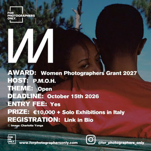 PhMuseum 2026 - Women Photographers Grant Open Call