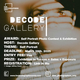 Decode Gallery - ''Self Portrait'' Photo Contest