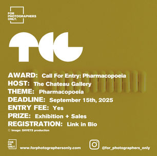 The Chateau Gallery - Call For Entry: Pharmacopoeia