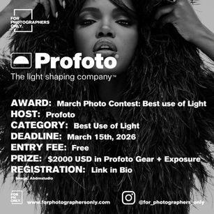Profoto - March Photo Contest Call for Entries