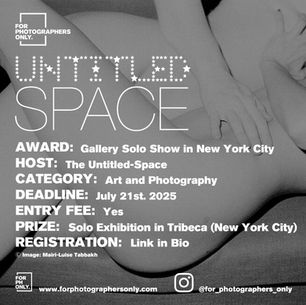 The Untitled Space - Solo Show Spring / Summer 2026