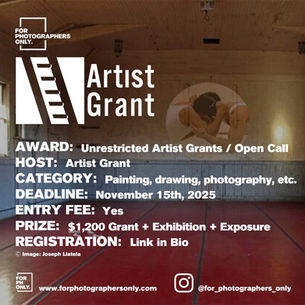 Artist Grant Awards 2025