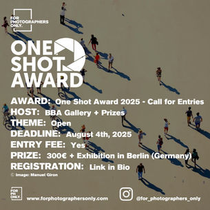 BBA Photography Prize - One Shot Award 2025
