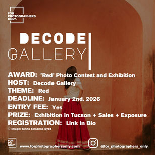 Decode Gallery - "Red" Photo Contest and Exhibition