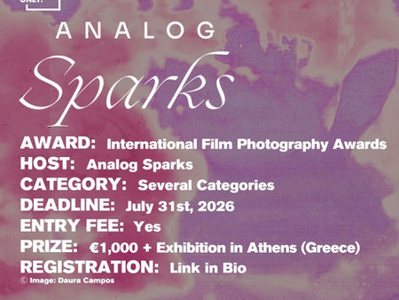 The Analog Sparks - International Film Photography Awards 2026 Open Call