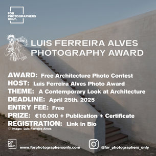 Luis Ferreira Alves International Photography Competition - A Contemporary Look at Architecture
