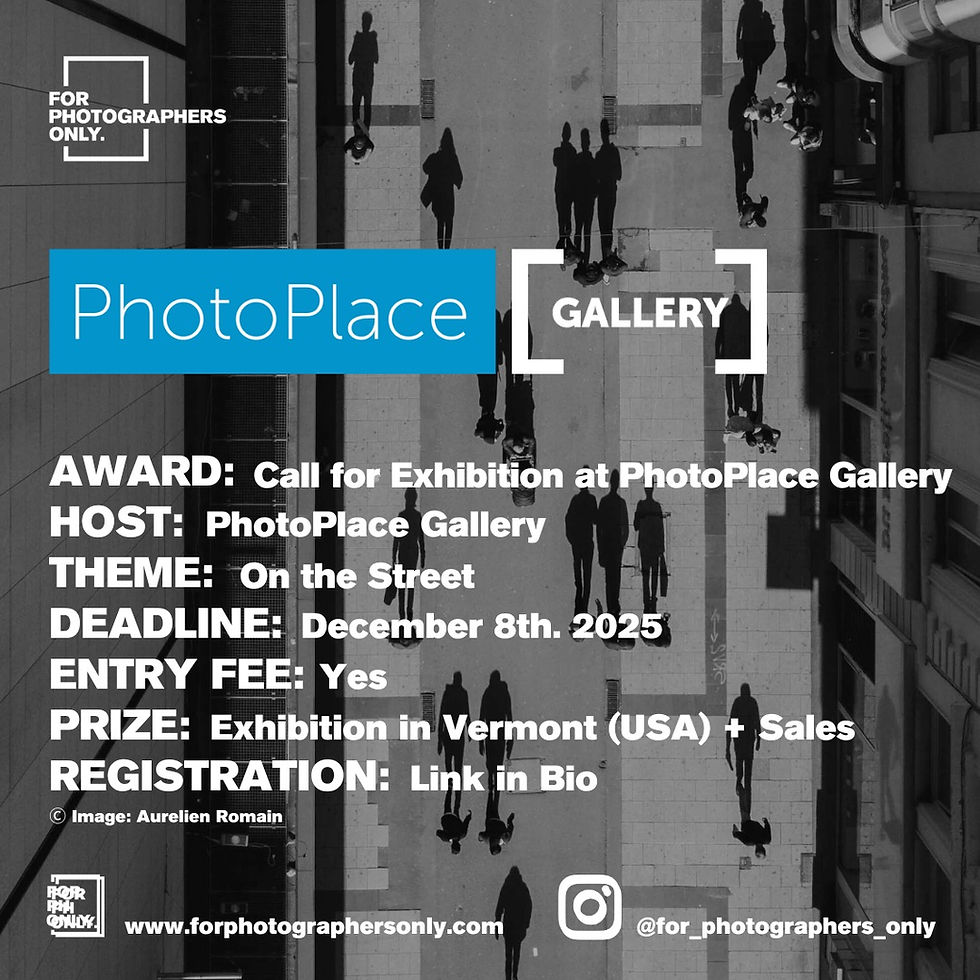 Photo Place Gallery - "On the Street" Call for Entries