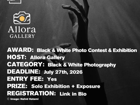 Allora Gallery - "Black & White" International Photography Contest and Exhibition Call for Entries