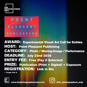 Point Pleasant Publishing - Experimental Visual Art Call for Entries