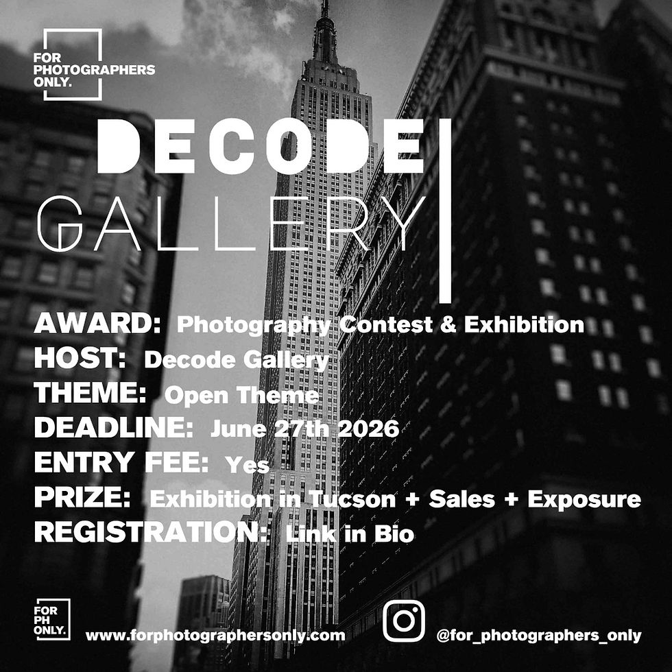 Decode Gallery - Collection 2026: Call for Exhibition