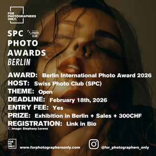 Swiss Photo Club - Berlin International Photo Awards 2026