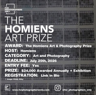 The Homiens Art Prize 2026 - Call for Art & Photography