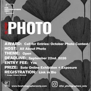 All About Photo - October 2026 Solo Exhibition