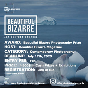 Beautiful Bizarre Magazine - Photography Prize 2025