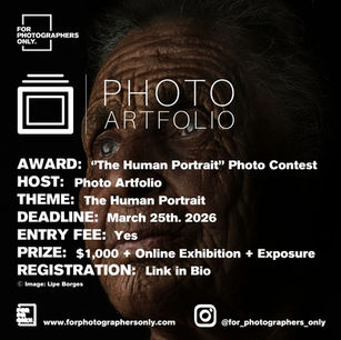 Photo Artfolio - "The Human Portrait" Call for Entries