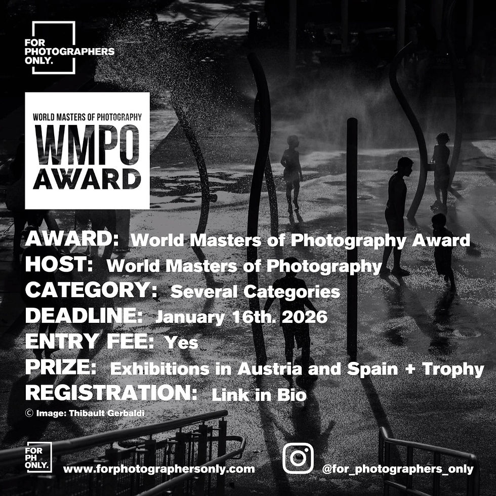 WMPO - 5th World Masters of Photography Award 2026