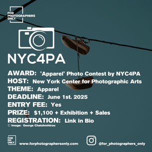 NYC4PA - "Apparel" International Juried Photography Call for Entry