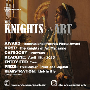 The Knights of Art - International Portrait Photo Award