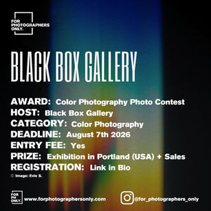 Black Box Gallery - Color Photography Contest