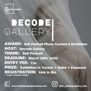 Decode Gallery - ''Self Portrait'' Photo Contest