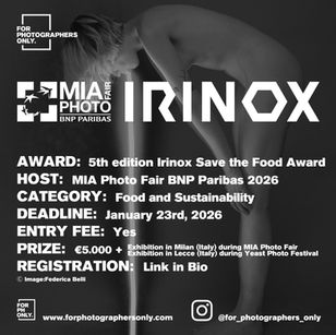 Irinox Save the Food Award: 5th Edition at MIA Photo Fair