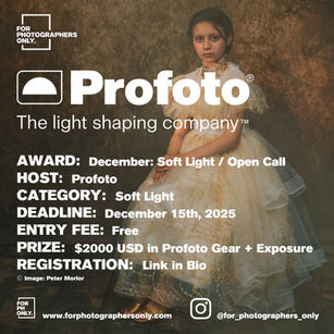 Profoto - December: Soft Light Open Call